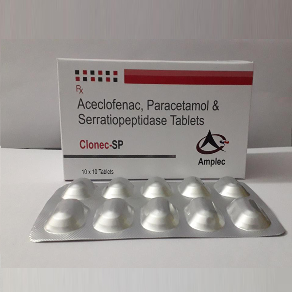 aceclofenac paracetamol & serratiopeptidase tablets